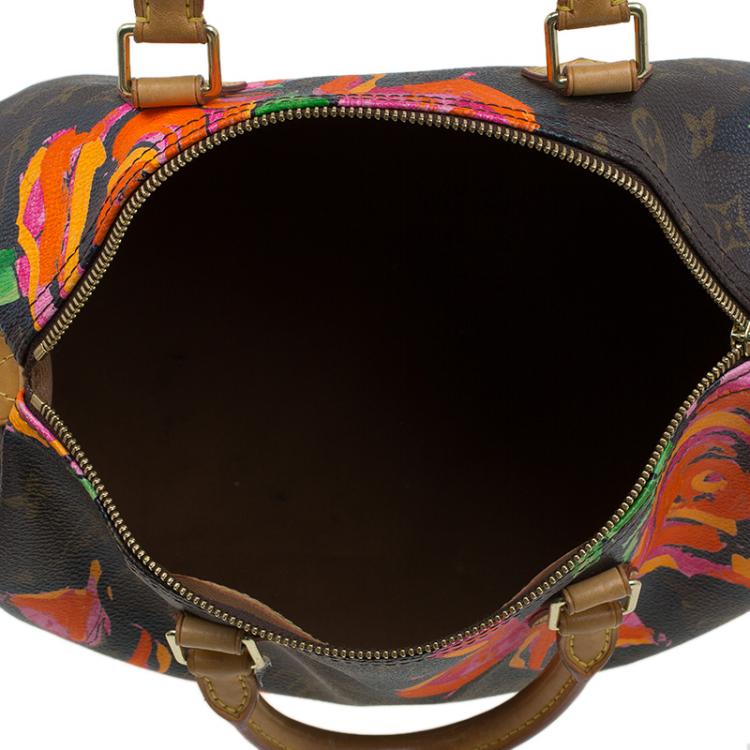 Pre Owned Louis Vuitton Limited Edition Stephen Sprouse Roses Speedy 30
