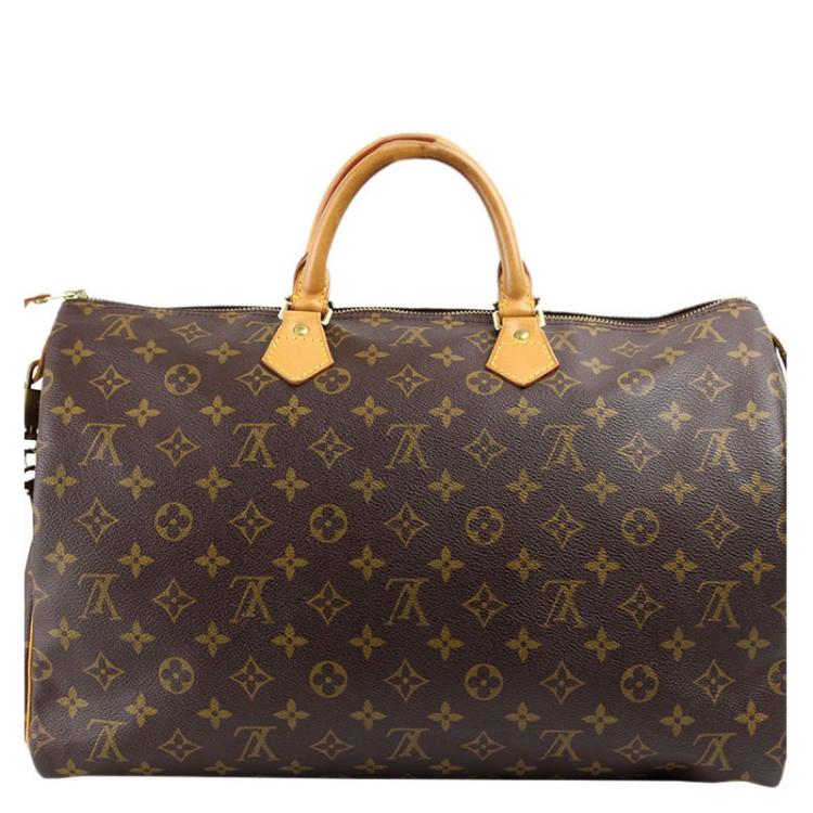 Pre Owned Louis Vuitton Monogram Canvas Speedy 40 Bag