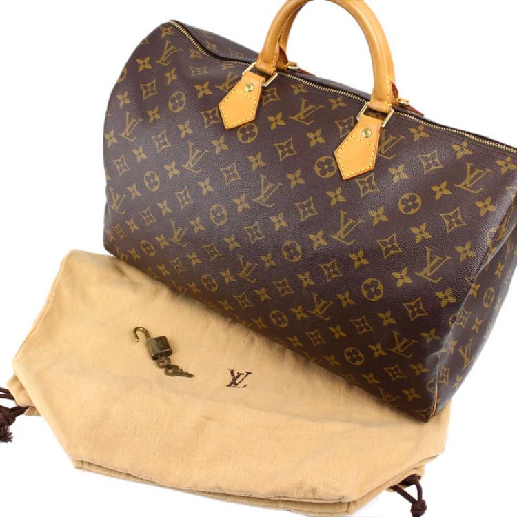 Pre Owned Louis Vuitton Monogram Canvas Speedy 40 Bag