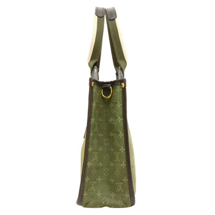 Louis Vuitton Green Monogram Mini Lin Sac Kathleen Bag Louis