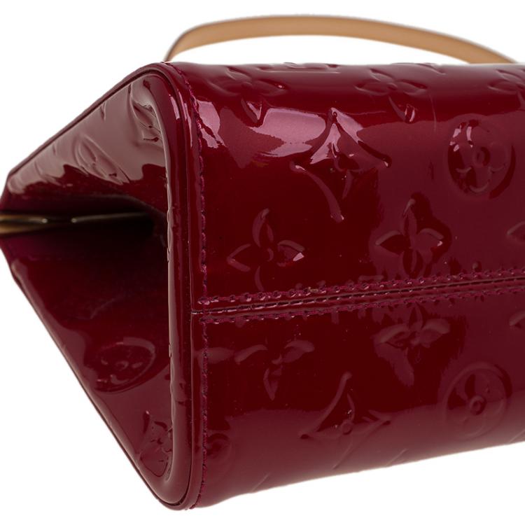 Pre Owned Louis Vuitton Pomme D'Amour Monogram Vernis Roxbury Drive Bag