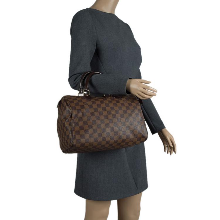 Pre Owned Louis Vuitton Damier Ebene Canvas Speedy 30