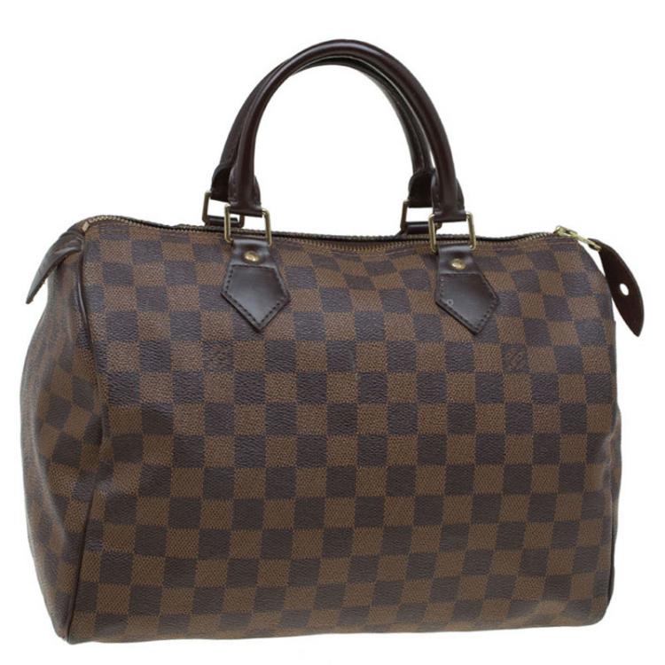 Pre Owned Louis Vuitton Damier Ebene Canvas Speedy 30
