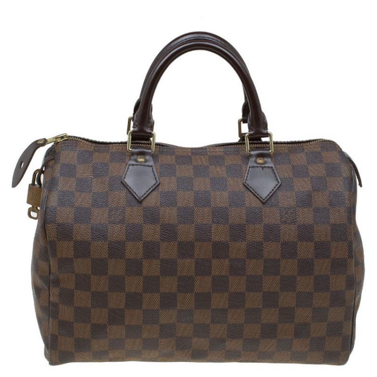 Pre Owned Louis Vuitton Damier Ebene Canvas Speedy 30