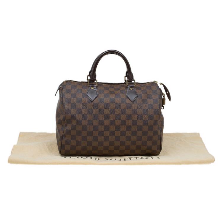 Pre Owned Louis Vuitton Damier Ebene Canvas Speedy 30