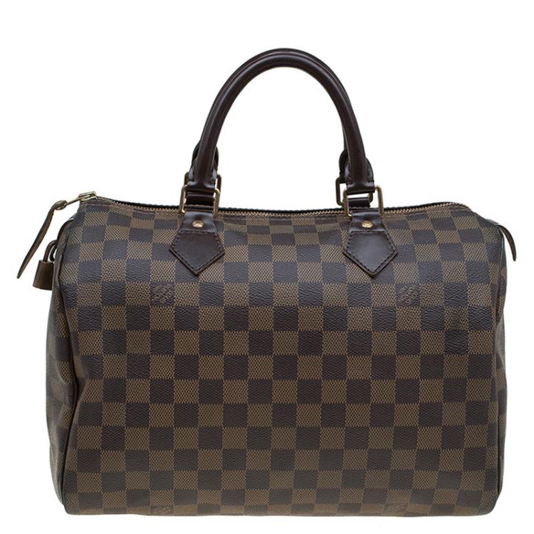 Pre Owned Louis Vuitton Damier Ebene Canvas Speedy 30