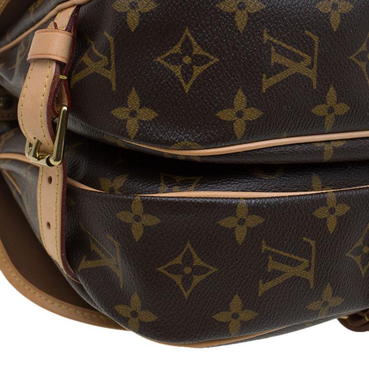 Pre Owned Louis Vuitton Monogram Canvas Saumur Messenger 30 Bag