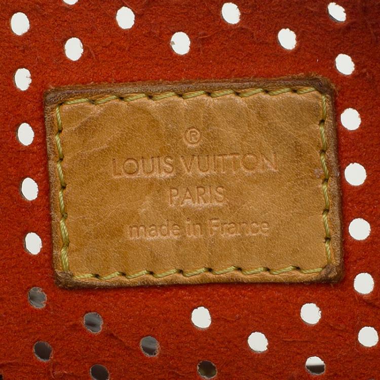 مملوكة مسبقًا Louis Vuitton Orange Monogram Perforated Canvas Limited Edition Speedy 30 Bag