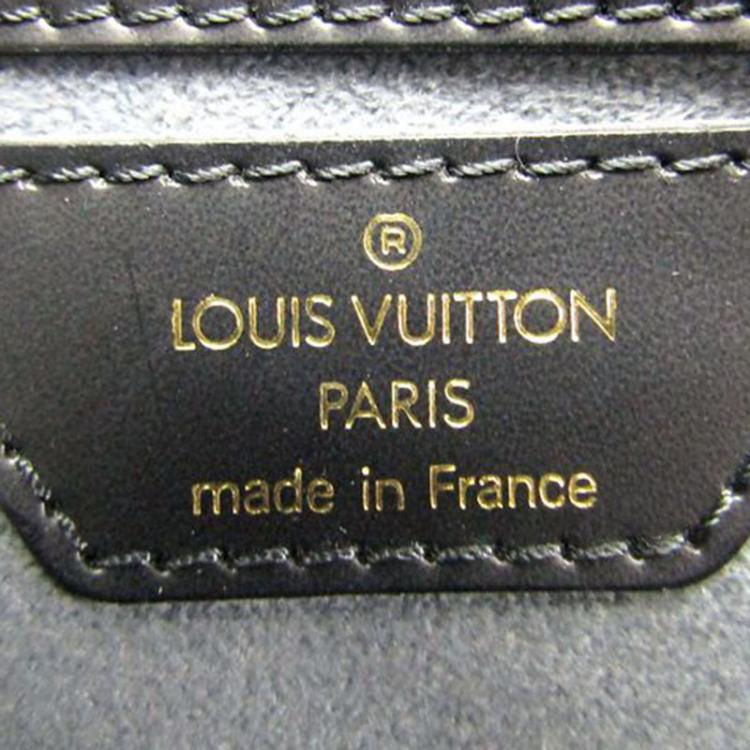 مملوكة مسبقًا Louis Vuitton Noir Epi Leather Soufflot Bag w/ Accessory Pouch