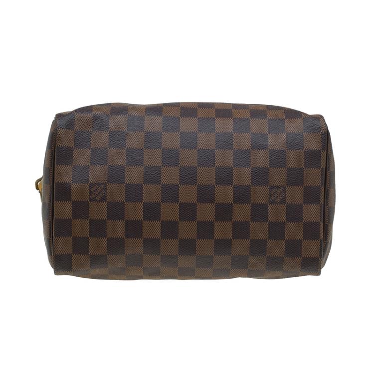 Pre Owned Louis Vuitton Damier Ebene Canvas Speedy 25 Bag