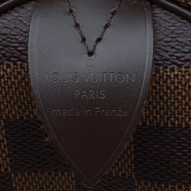 Pre Owned Louis Vuitton Damier Ebene Canvas Speedy 25 Bag