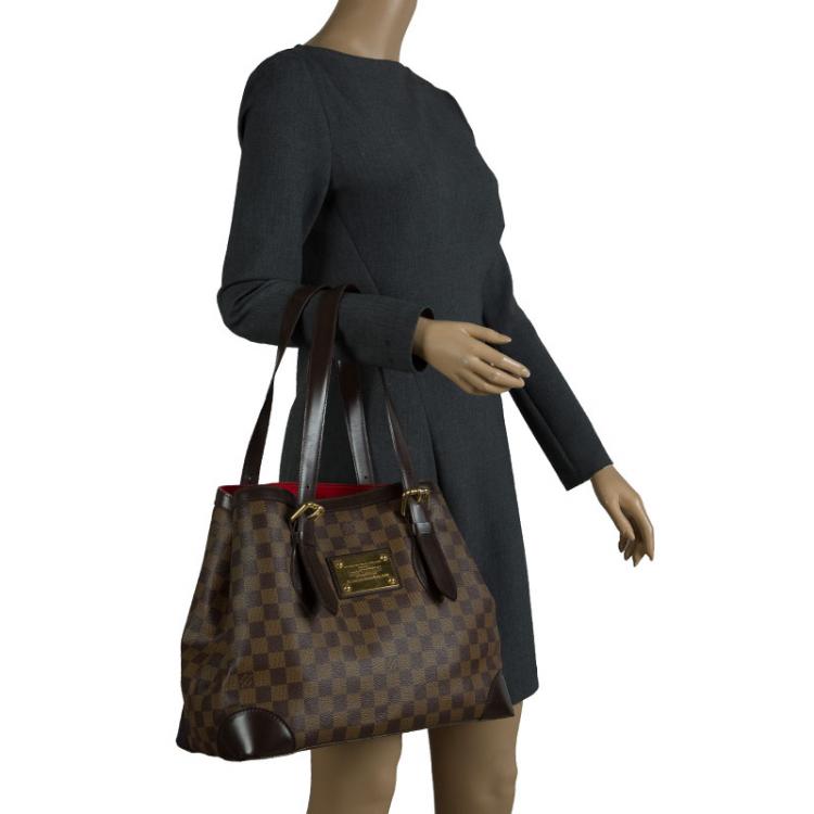 Pre Owned Louis Vuitton Damier Ebene Canvas Hampstead MM Bag