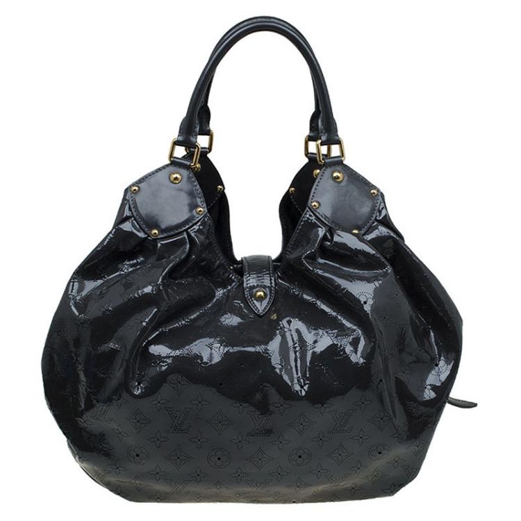 Pre Owned Louis Vuitton Grey Mahina Patent Leather Limited Edition Surya XL Bag