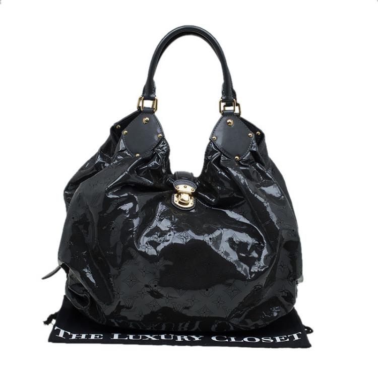 Pre Owned Louis Vuitton Grey Mahina Patent Leather Limited Edition Surya XL Bag