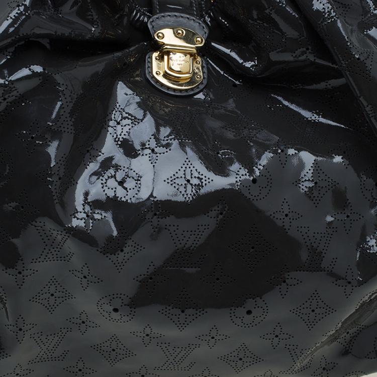 Pre Owned Louis Vuitton Grey Mahina Patent Leather Limited Edition Surya XL Bag