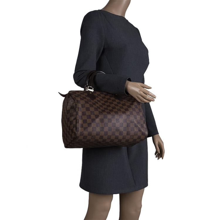 Pre Owned Louis Vuitton Damier Ebene Canvas Speedy 30