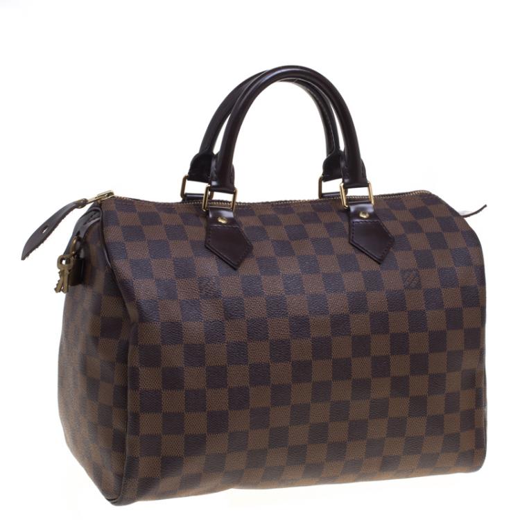 Pre Owned Louis Vuitton Damier Ebene Canvas Speedy 30