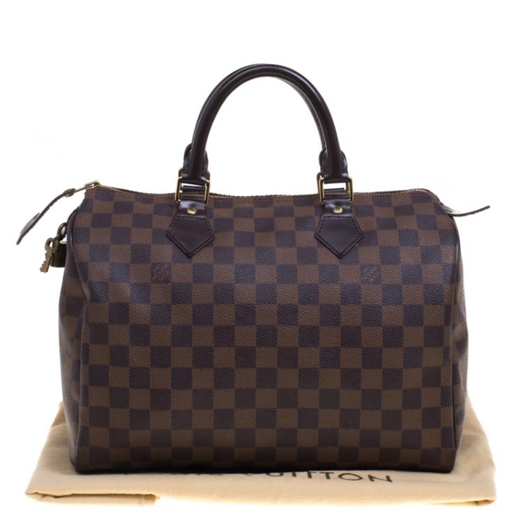 Pre Owned Louis Vuitton Damier Ebene Canvas Speedy 30