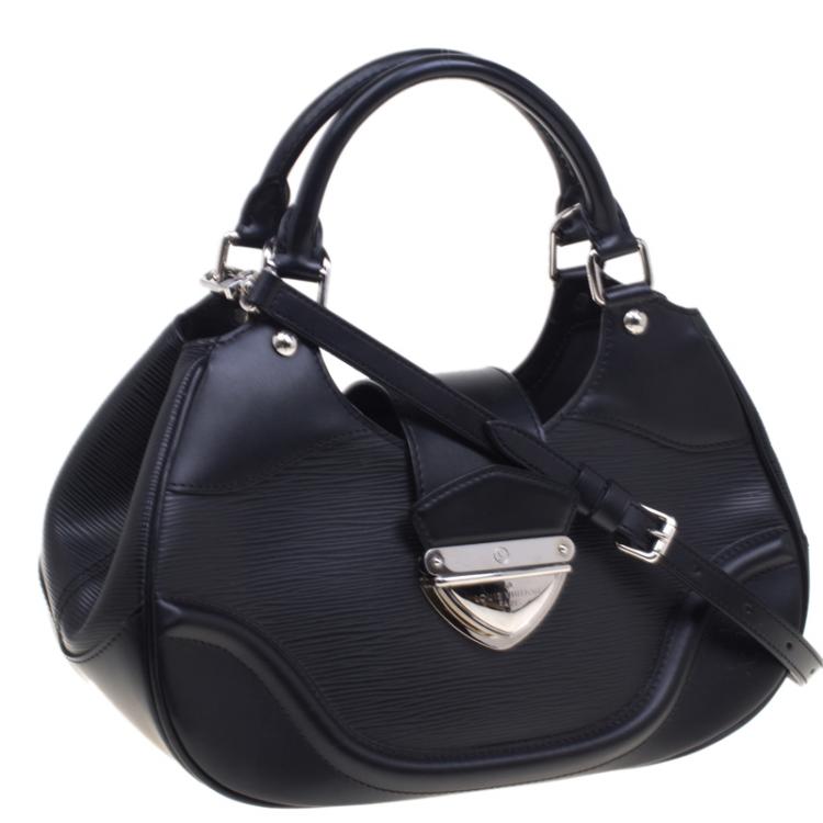 Pre Owned Louis Vuitton Black Epi Leather Sac Montaigne Bag