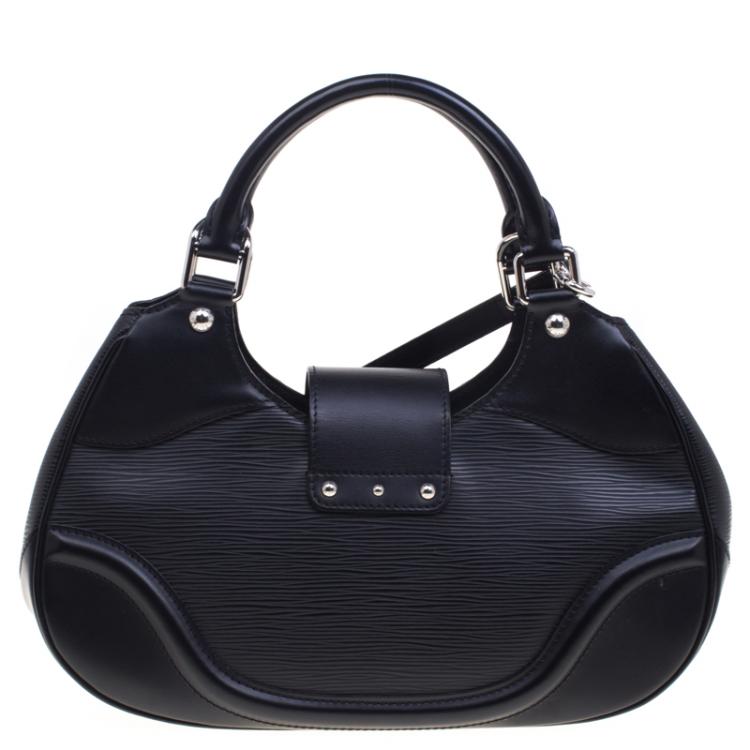 Pre Owned Louis Vuitton Black Epi Leather Sac Montaigne Bag