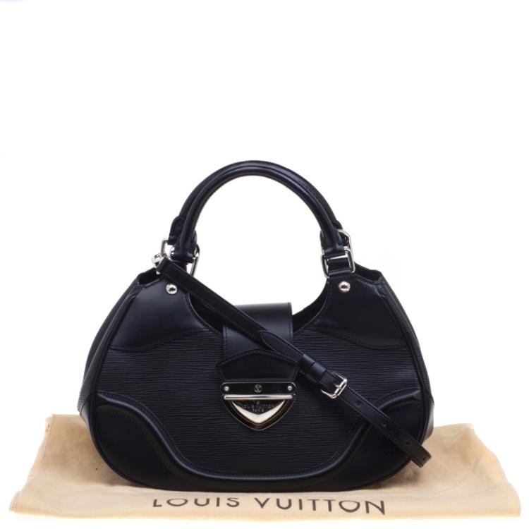 Pre Owned Louis Vuitton Black Epi Leather Sac Montaigne Bag