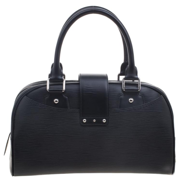 Pre Owned Louis Vuitton Black Epi Leather Bowling Montaigne GM Bag