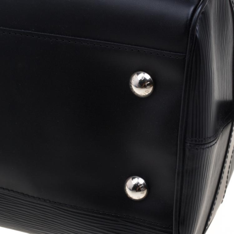 Pre Owned Louis Vuitton Black Epi Leather Bowling Montaigne GM Bag