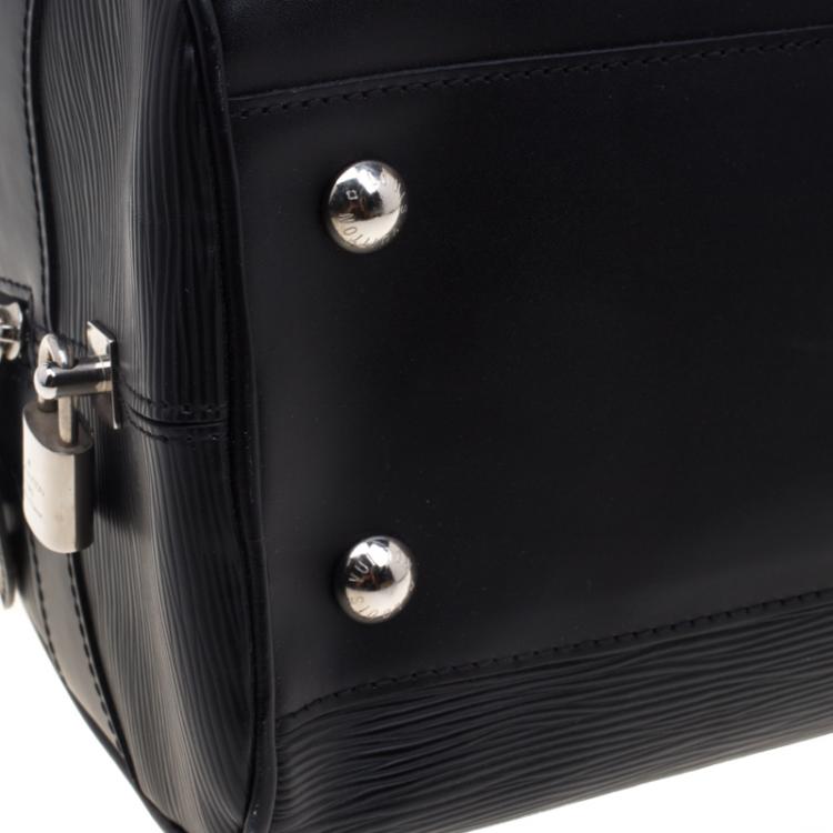 Pre Owned Louis Vuitton Black Epi Leather Bowling Montaigne GM Bag