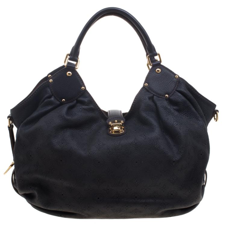 Louis Vuitton Lin Monogram Mahina Leather XL Bag at 1stDibs