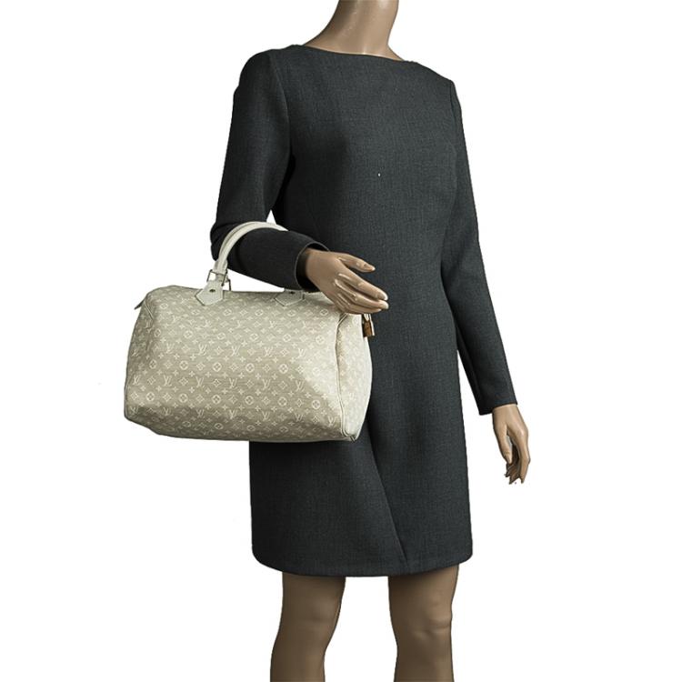 Pre Owned Louis Vuitton Monogram Mini Lin Speedy 30