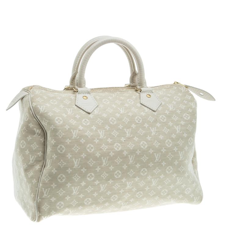Pre Owned Louis Vuitton Monogram Mini Lin Speedy 30