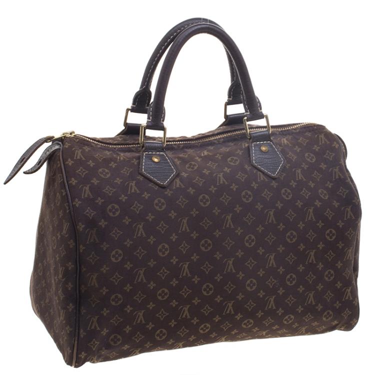 Pre Owned Louis Vuitton Fusain Monogram Idylle Speedy 30
