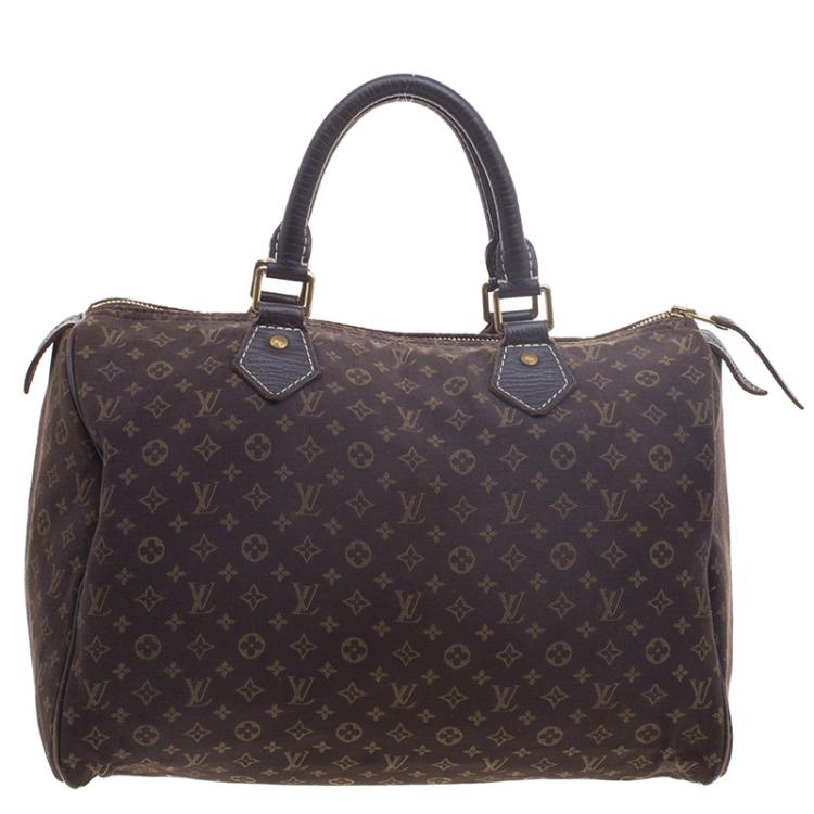 Pre Owned Louis Vuitton Fusain Monogram Idylle Speedy 30