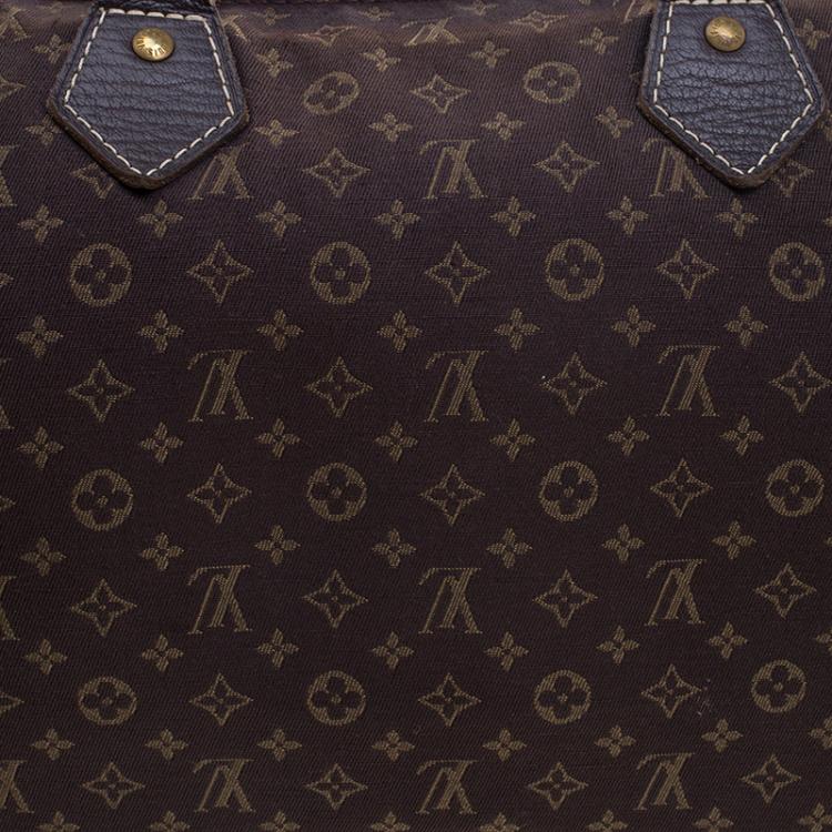 Pre Owned Louis Vuitton Fusain Monogram Idylle Speedy 30