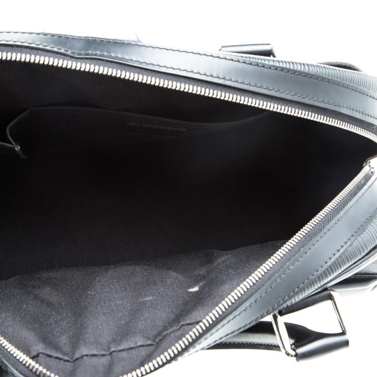 Pre Owned Louis Vuitton Black Epi Leather Bowling Montaigne GM Bag