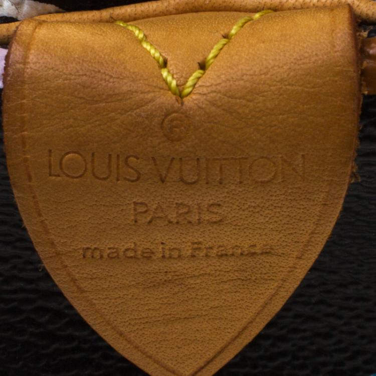 Pre Owned Louis Vuitton Black Multicolored Monogram Canvas Speedy 30