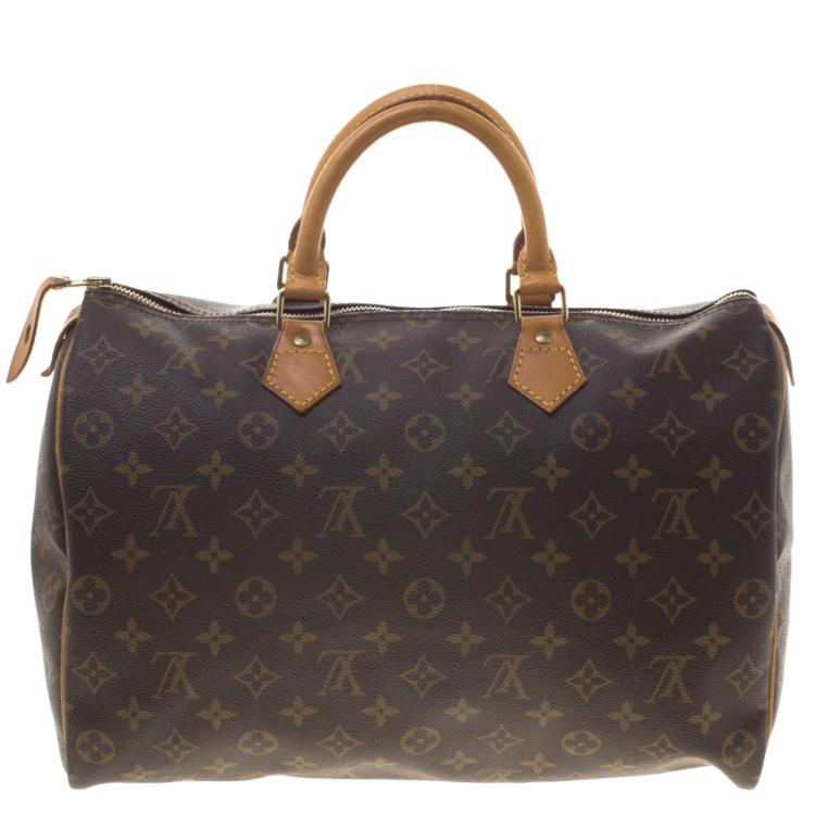 Pre Owned Louis Vuitton Monogram Canvas Speedy 35