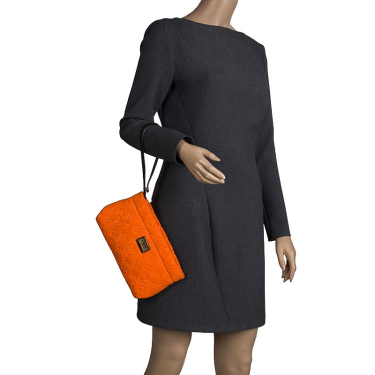 Louis Vuitton Monogram Neoprene Scuba Clutch - Orange Clutches, Handbags -  LOU320274