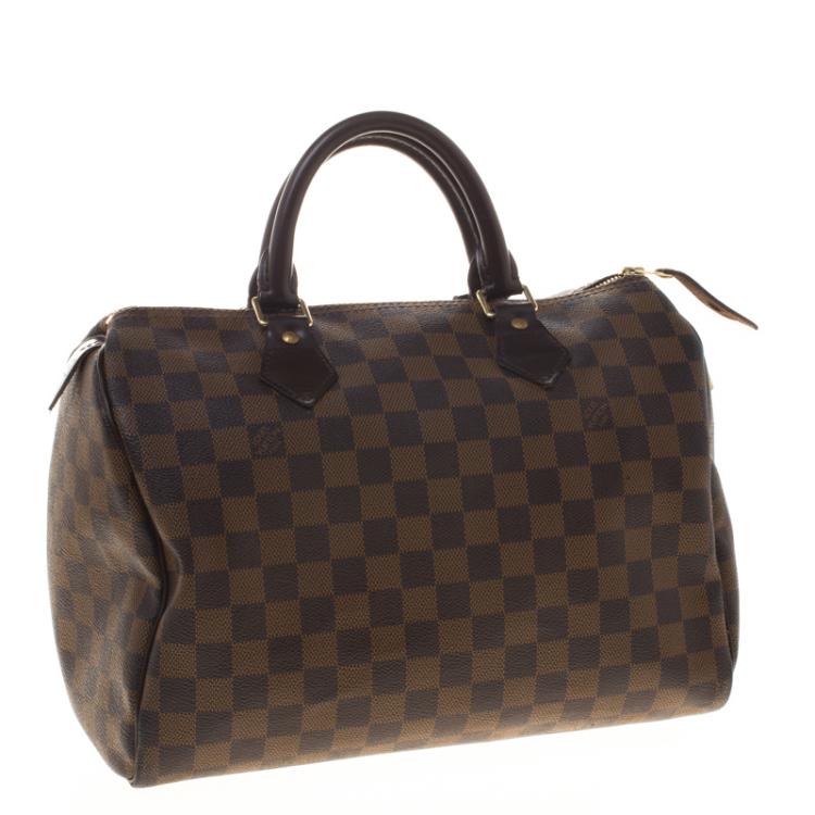 Pre Owned Louis Vuitton Damier Ebene Canvas Speedy 30
