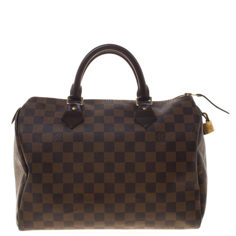 Pre Owned Louis Vuitton Damier Ebene Canvas Speedy 30