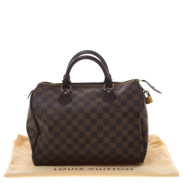 Pre Owned Louis Vuitton Damier Ebene Canvas Speedy 30