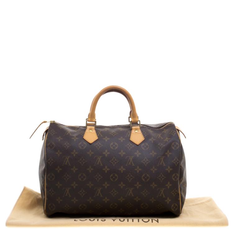 Pre Owned Louis Vuitton Monogram Canvas Speedy 35