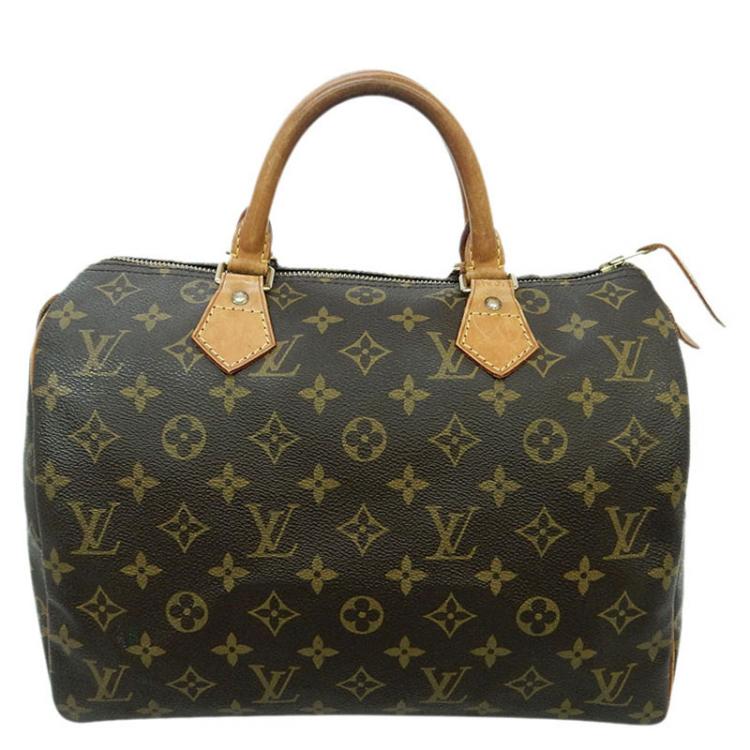 Pre Owned Louis Vuitton Monogram Canvas Speedy 30 Bag
