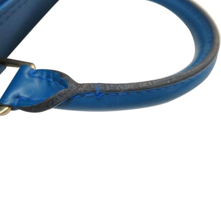 Pre Owned Louis Vuitton Toledo Blue Epi Leather Speedy 30