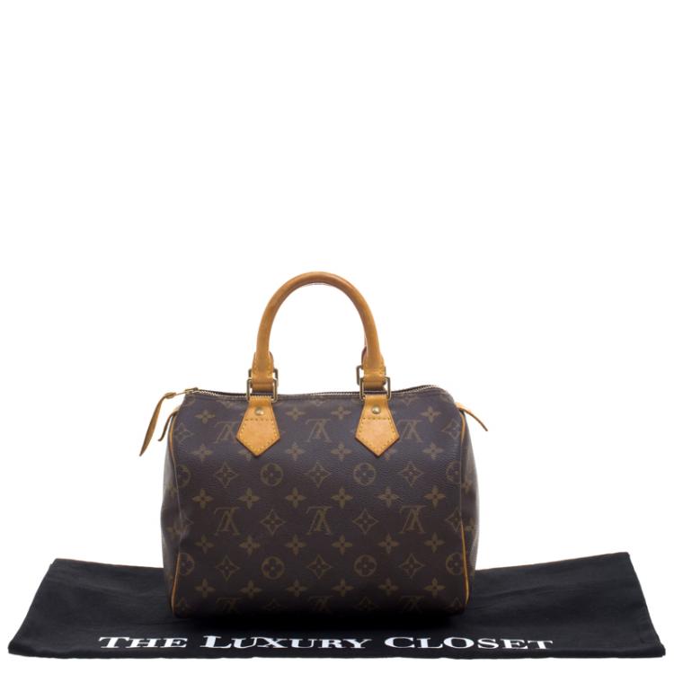 Pre Owned Louis Vuitton Monogram Canvas Speedy 25