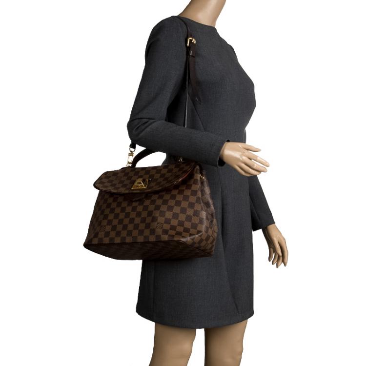 Pre Owned Louis Vuitton Damier Ebene Canvas Bergamo MM Bag