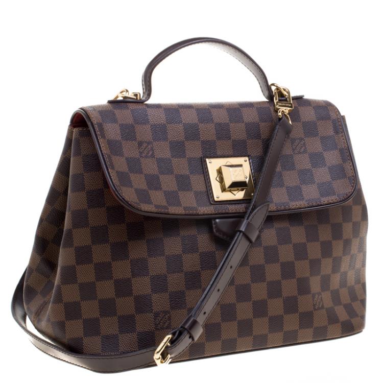 Pre Owned Louis Vuitton Damier Ebene Canvas Bergamo MM Bag