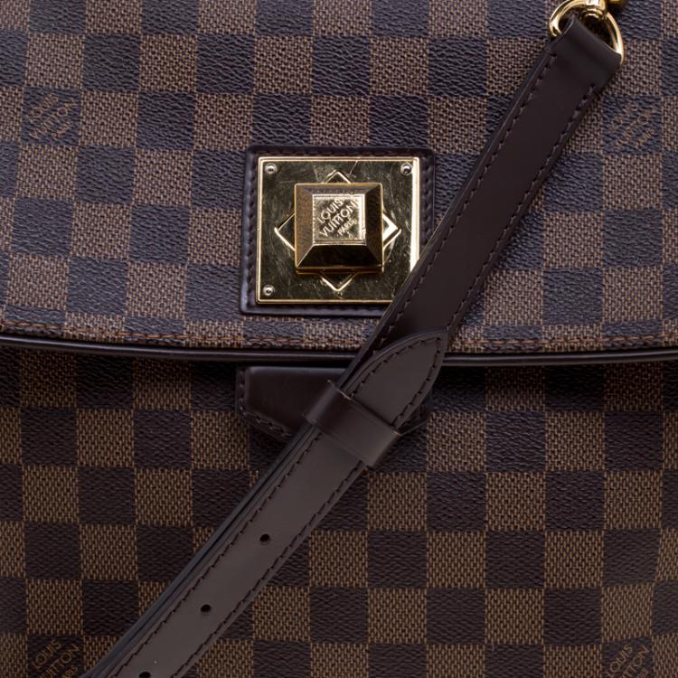 Pre Owned Louis Vuitton Damier Ebene Canvas Bergamo MM Bag