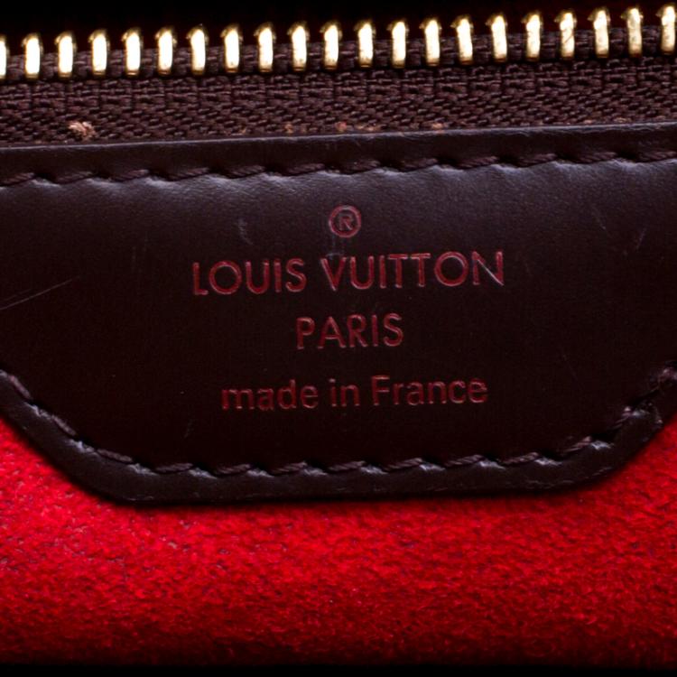Pre Owned Louis Vuitton Damier Ebene Canvas Bergamo MM Bag