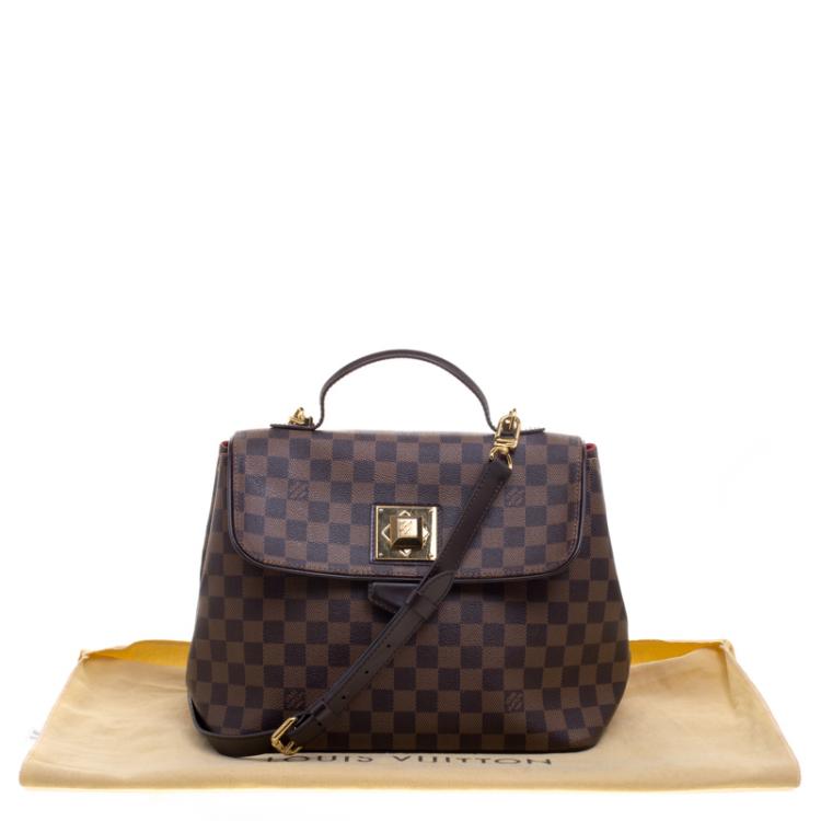 Pre Owned Louis Vuitton Damier Ebene Canvas Bergamo MM Bag